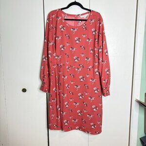 Loft Floral Print Dress - Size 18 - Bright & Stylish
